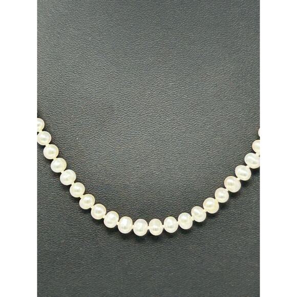Potato Pearl Necklace with 14KT Clasp - Picture 3 of 11